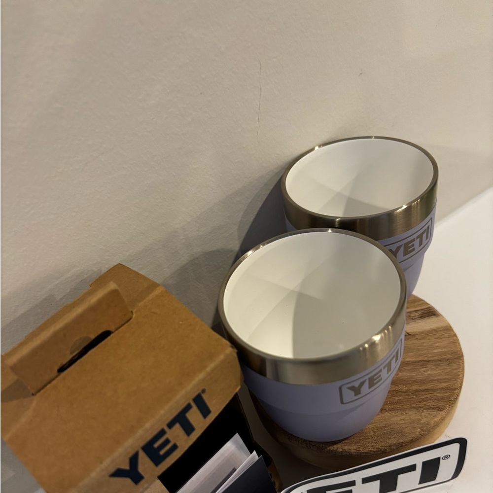 NIB YETI Rambler 4 oz Stackable Cups in Cosmic Lilac color - Picture 3 of 8